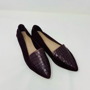 NWT Essex Lane Suede Deep Wine Shoes Size 6